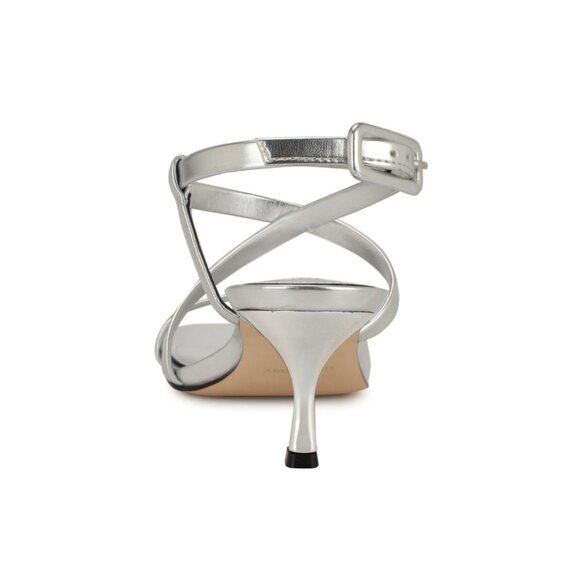 Nine West Women's Hanni Strappy Square Toe Kitten Heel Sandals - Picture 3 of 3